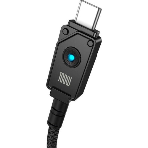 Кабель Baseus Unbreakable Series Fast Charging Data Cable, USB Type-A to USB Type-C, 100W, 1м, Cluster Black (P10355801111-00)