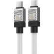 Кабель Baseus CoolPlay Series Fast Charging Cable, USB Type-C to USB Type-C, 100W, 2м, White (CAKW000302)