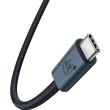 Кабель Baseus Flash Series 2 USB4 Full Featured Data Cable, USB Type-C to USB Type-C, 240W, 1м, Cluster Black (P10311803111-00)
