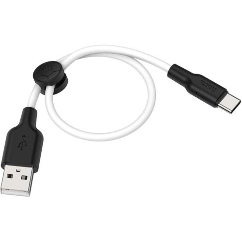 Кабель Hoco X21 Plus, USB Type-A to USB Type-C, 3A, 0.25м, Black/White (6931474712448)