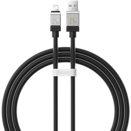 Кабель Baseus CoolPlay Series Fast Charging Cable, USB Type-A to Lightning, 2.4A, 1м, Black (CAKW000401)