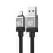 Кабель Baseus CoolPlay Series Fast Charging Cable, USB Type-A to Lightning, 2.4A, 1м, Black (CAKW000401)