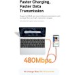 Кабель Baseus Series Fast Charging Data Cable, USB Type-A to USB Type-C, 100W, 1м, Canyon Coral (P10368801731-00)