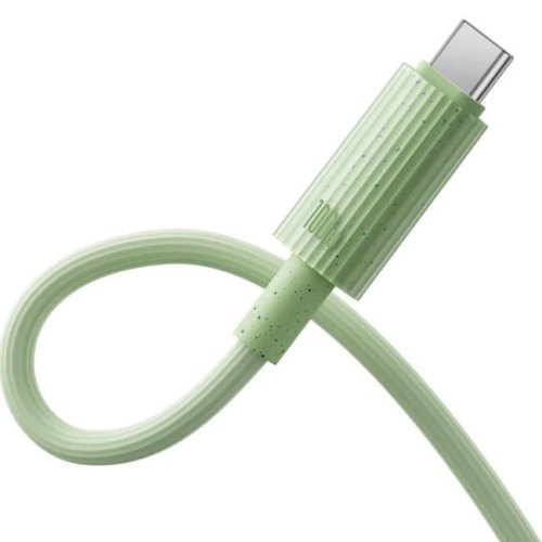 Кабель Baseus Habitat Series Fast Charging Cable, USB Type-C to USB Type-C, 100W, 1м, Natural Green (P10360202631-00)