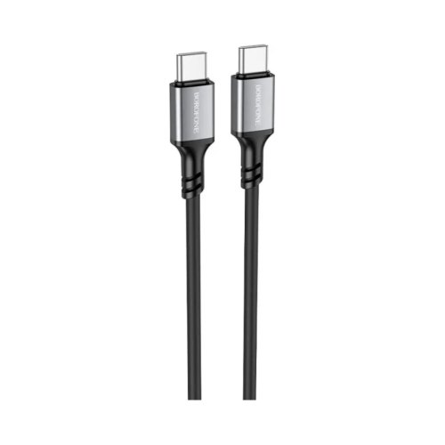 Кабель Borofone BX83 Famous, USB Type-C to USB Type-C, 60W, Black (6974443386448)