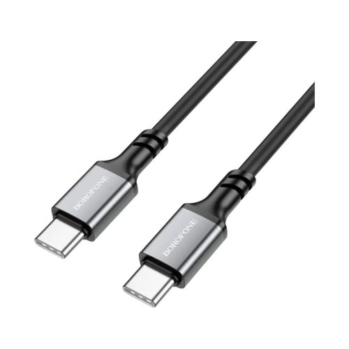 Кабель Borofone BX83 Famous, USB Type-C to USB Type-C, 60W, Black (6974443386448)