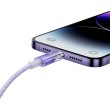 Кабель Baseus Explorer Series with Smart Temperature Control, USB Type-C to Lightning, 20W, 1м, Purple (CATS010205)