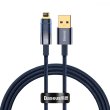Кабель Baseus Explorer Series Auto Power-Off Fast Charging Data Cable, USB Type-A to Lightning, 2.4A, 1м, Blue (CATS000403)