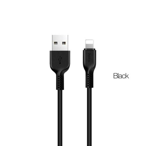 Кабель Hoco X20, USB Type-A to Lightning, 2.4A, 1м, Black (6957531068808)