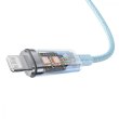 Кабель Baseus Explorer Series with Smart Temperature Control, USB Type-C to Lightning, 20W, 1м, Blue (CATS010203)