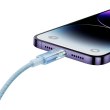 Кабель Baseus Explorer Series with Smart Temperature Control, USB Type-C to Lightning, 20W, 1м, Blue (CATS010203)