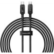 Кабель Baseus Unbreakable Series Fast Charging Data Cable, USB Type-C to USB Type-C, 100W, 2м, Cluster Black (P10355800111-01)
