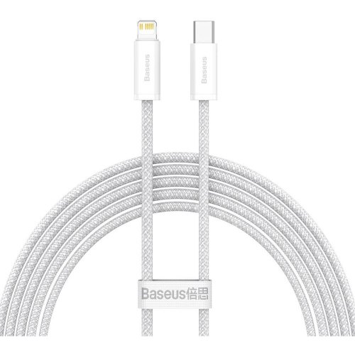 Кабель Baseus Dynamic Series Fast Charging Data Cable, USB Type-C to Lightning, 20W, 2м, White (CALD000102)