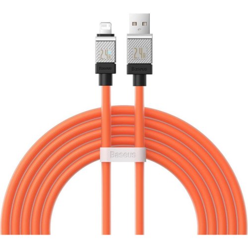 Кабель Baseus CoolPlay Series Fast Charging Cable, USB Type-A to Lightning, 2.4A, 2м, Orange (CAKW000507)