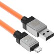Кабель Baseus CoolPlay Series Fast Charging Cable, USB Type-A to Lightning, 2.4A, 2м, Orange (CAKW000507)
