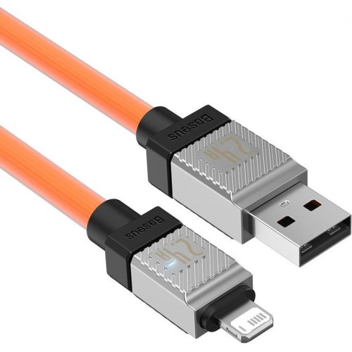Кабель Baseus CoolPlay Series Fast Charging Cable, USB Type-A to Lightning, 2.4A, 2м, Orange (CAKW000507)
