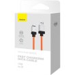 Кабель Baseus CoolPlay Series Fast Charging Cable, USB Type-A to Lightning, 2.4A, 2м, Orange (CAKW000507)