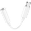 Кабель-перехiдник Hoco LS35, USB Type-C (M) to 3.5mm (F), White