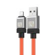 Кабель Baseus CoolPlay Series Fast Charging Cable, USB Type-A to Lightning, 2.4A, 1м, Orange (CAKW000407)