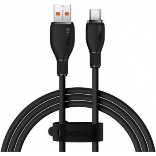 Кабель Baseus Pudding Series Fast Charging Cable, USB Type-A to USB Type-C, 100W, 1.2м, Cluster Black (P10355703111-00)