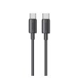Кабель Usams SJ711, USB Type-C to USB Type-C, 60W, Black (SJ711USB01)