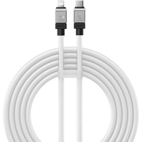 Кабель Baseus CoolPlay Series Fast Charging Cable, USB Type-C to Lightning, 20W, 2м, White (CAKW000102)