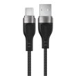 Кабель Acefact C11-04, USB Type-A to USB Type-C, 3A, 1.2м, Black (6974316280224)