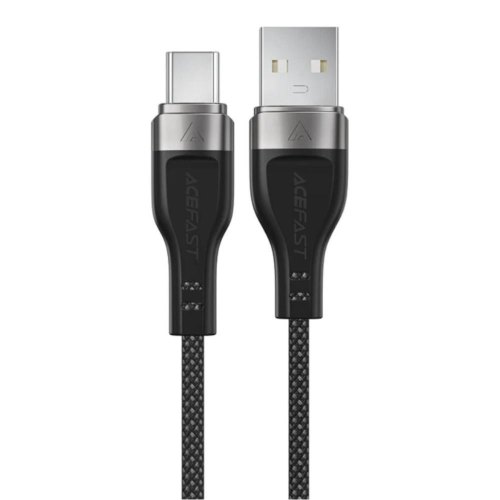 Кабель Acefact C11-04, USB Type-A to USB Type-C, 3A, 1.2м, Black (6974316280224)