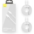 Кабель Baseus Simple Wisdom Data Cable Kit, USB Type-A to Lightning, PD 20W, 2PCS/Set, 1.5м, White (TZCATLZJ-02)