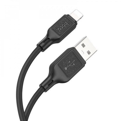 Кабель Hoco X90 Cool, USB Type-A to Lightning, Black (6931474788405)