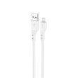Кабель Hoco X97 Crystal color, USB Type-A to Micro USB, White (6931474799838)