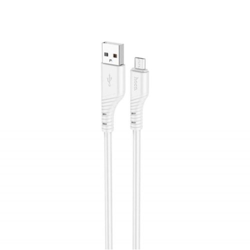 Кабель Hoco X97 Crystal color, USB Type-A to Micro USB, White (6931474799838)