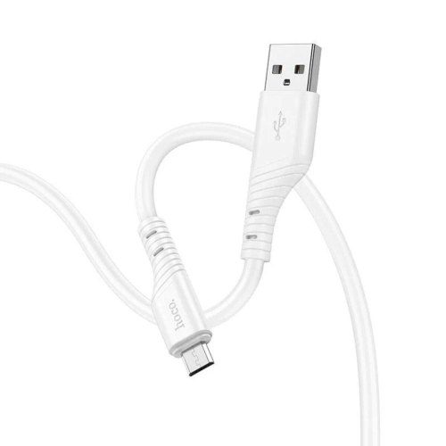 Кабель Hoco X97 Crystal color, USB Type-A to Micro USB, White (6931474799838)