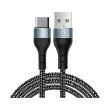 Кабель WUW X213, USB Type-A to USB Type-C, 2.4А, Black