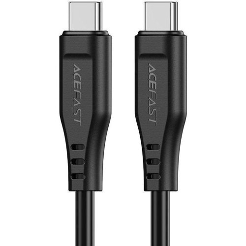 Кабель Acefact C3-03, USB Type-C to USB Type-C, 3A, 60W, 1.2м, Black (AFC3-03B)