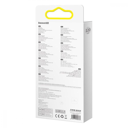 Кабель Baseus Flash Series II Two-for-three Charging Cable, USB Type-A/USB Type-C to Micro USB/Lightning/USB Type-C, 100W, 1.2м, Purple (CASS030105)