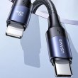 Кабель Usams US-SJ522 U71, USB Type-C to Lightning, 20W PD, 2м, Black (SJ522USB01)