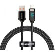 Кабель Baseus Display Fast Charging Data Cable, USB Type-A to USB Type-C, 66W, 1м, Black (CASX020001)