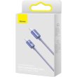 Кабель Baseus Crystal Shine Series Fast Charging Data Cable, USB Type-C to USB Type-C, 100W, 1.2м, Purple (CAJY000605)