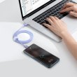 Кабель Baseus Crystal Shine Series Fast Charging Data Cable, USB Type-C to USB Type-C, 100W, 1.2м, Purple (CAJY000605)