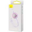 Кабель Baseus Bright Mirror 2 Series Retractable 3-in-1, USB Type-A to Micro USB/Lightning/USB Type-C, 3.5A, 1.1м, Purple (CAMJ010005)
