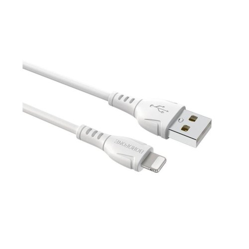 Кабель Borofone BX51, USB Type-A to Lightning, 2.4A, 1м, White (6931474743909)