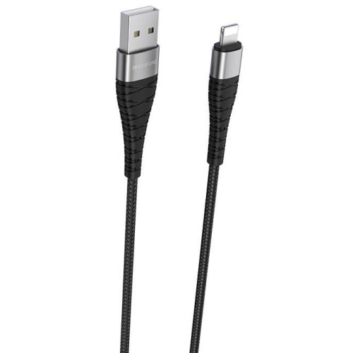 Кабель Borofone BX32, USB Type-A to Lightning, 2.4A, 1м, Black (BX32LB)