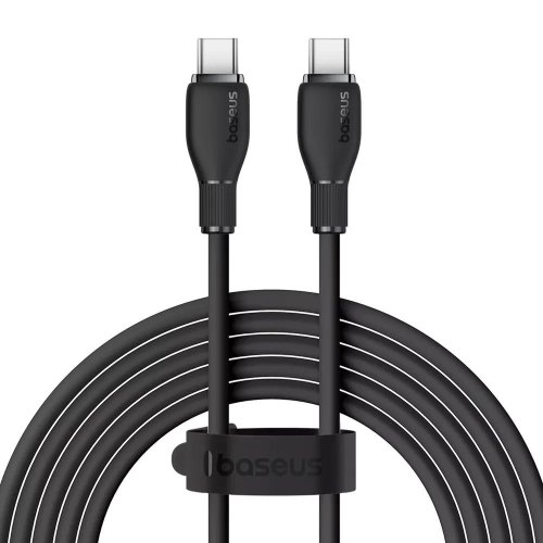 Кабель Baseus Pudding Series Fast Charging Cable, USB Type-C to USB Type-C, 100W, 1.2м, Cluster Black (P10355702111-00)