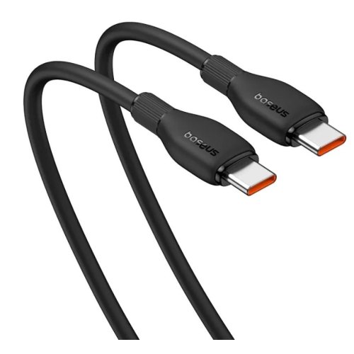 Кабель Baseus Pudding Series Fast Charging Cable, USB Type-C to USB Type-C, 100W, 1.2м, Cluster Black (P10355702111-00)