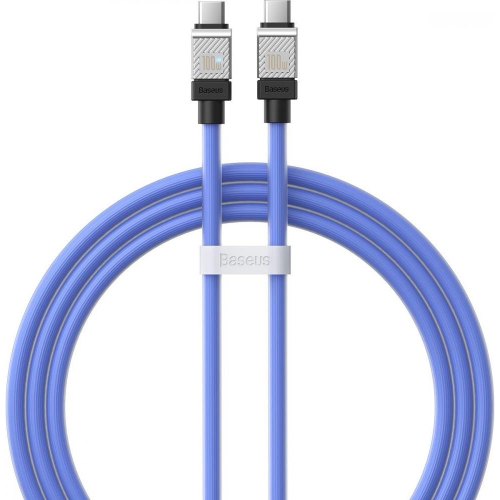 Кабель Baseus CoolPlay Series Fast Charging Cable, USB Type-C to USB Type-C, 100W, 1м, Blue (CAKW000203)