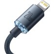 Кабель Baseus Crystal Shine Series Fast Charging Data Cable, USB Type-C to Lightning, 20W, 2м, Black (CAJY000301)