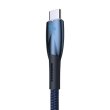 Кабель Baseus Glimmer Series Fast Charging Data Cable, USB Type-A to USB Type-C, 100W, 2м, Blue (CADH000503)