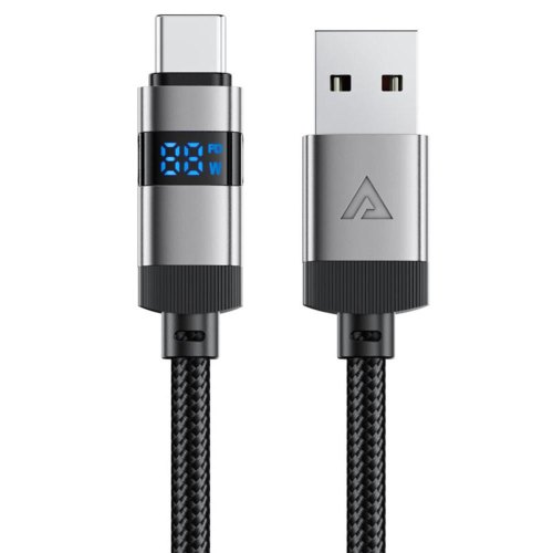 Кабель Acefact C15-04, USB Type-A to USB Type-C, Black (6974316283737)