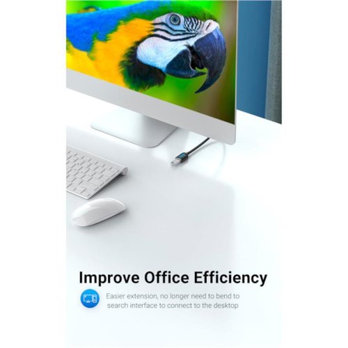 Кабель-перехідник Vention, USB 3.0 Type-A (M) to USB Type-A (F), 3м, Black (CBHBI)